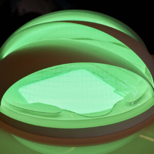 a’s-show-off-model-of-future-strip-ballpark,-with-green-glow-—-photos